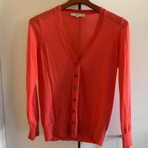 Loft Long Cardigan Orange Medium